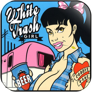 Candye Kane White Trash Girl Album Cover Sticker Candye Kane White Trash Girl Album Cover Sticker