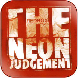 The Neon Judgement Redbox Album Cover Sticker The Neon Judgement Redbox Album Cover Sticker