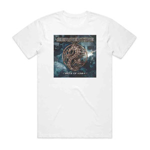 Serpentine Circle Of Knives Album Cover T-Shirt White Serpentine Circle Of Knives Album Cover T-Shirt White