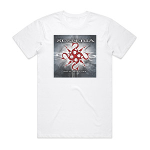 Susperia Devil May Care Album Cover T-Shirt White Susperia Devil May Care Album Cover T-Shirt White