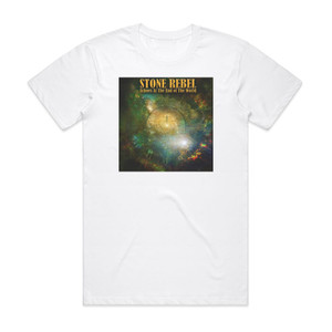 Stone Rebel Echoes At The End Of The World Album Cover T-Shirt White Stone Rebel Echoes At The End Of The World Album Cover T-Shirt White