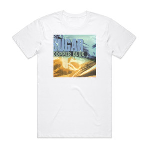Sugar Copper Blue Album Cover T-Shirt White Sugar Copper Blue Album Cover T-Shirt White