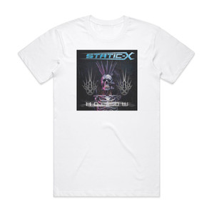 Static-X Hollow Project Regeneration Album Cover T-Shirt White Static-X Hollow Project Regeneration Album Cover T-Shirt White