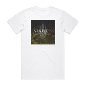 Static-X Destroyer Album Cover T-Shirt White Static-X Destroyer Album Cover T-Shirt White