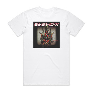 Static-X Machine 1 Album Cover T-Shirt White Static-X Machine 1 Album Cover T-Shirt White