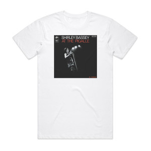 Shirley Bassey At The Pigalle In Person Album Cover T-Shirt White Shirley Bassey At The Pigalle In Person Album Cover T-Shirt White