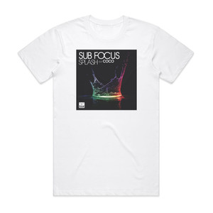 Sub Focus Splash Album Cover T-Shirt White Sub Focus Splash Album Cover T-Shirt White