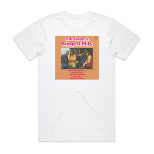 Sweet Biggest Hits Album Cover T-Shirt White Sweet Biggest Hits Album Cover T-Shirt White