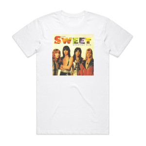 Sweet Greatest Hits Album Cover T-Shirt White
