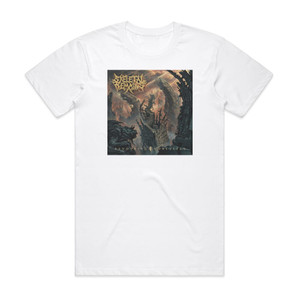 Skeletal Remains Devouring Mortality Album Cover T-Shirt White Skeletal Remains Devouring Mortality Album Cover T-Shirt White