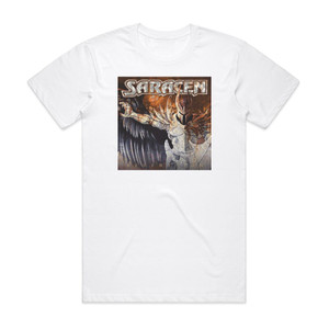 Saracen Redemption Album Cover T-Shirt White Saracen Redemption Album Cover T-Shirt White