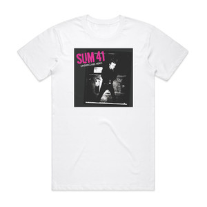 Sum 41 Underclass Hero 1 Album Cover T-Shirt White Sum 41 Underclass Hero 1 Album Cover T-Shirt White