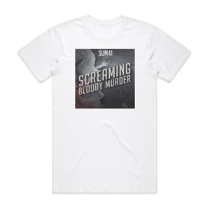 Sum 41 Screaming Bloody Murder 1 Album Cover T-Shirt White