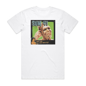 Sum 41 Does This Look Infected Album Cover T-Shirt White Sum 41 Does This Look Infected Album Cover T-Shirt White