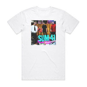 Sum 41 Walking Disaster 1 Album Cover T-Shirt White Sum 41 Walking Disaster 1 Album Cover T-Shirt White