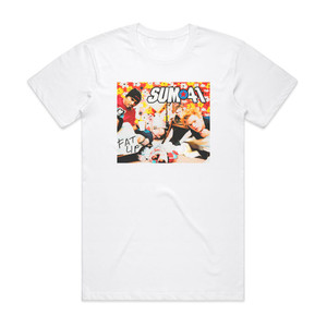 Sum 41 Fat Lip Album Cover T-Shirt White Sum 41 Fat Lip Album Cover T-Shirt White