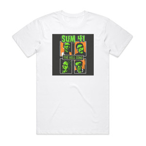 Sum 41 The Hell Song Album Cover T-Shirt White Sum 41 The Hell Song Album Cover T-Shirt White