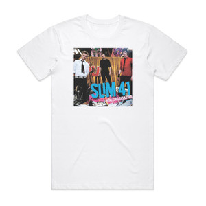Sum 41 Walking Disaster Album Cover T-Shirt White Sum 41 Walking Disaster Album Cover T-Shirt White