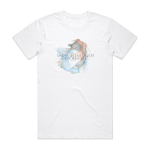 Sasha Scene Delete The Remixes Album Cover T-Shirt White Sasha Scene Delete The Remixes Album Cover T-Shirt White