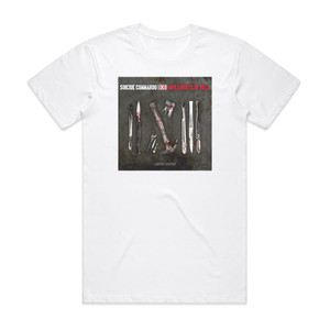 Suicide Commando Implements Of Hell 1 Album Cover T-Shirt White Suicide Commando Implements Of Hell 1 Album Cover T-Shirt White