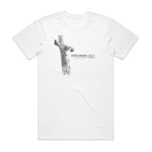 Suicide Commando God Is In The Rain Album Cover T-Shirt White Suicide Commando God Is In The Rain Album Cover T-Shirt White