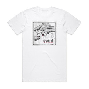 Sick of It All Last Act Of Defiance Album Cover T-Shirt White Sick of It All Last Act Of Defiance Album Cover T-Shirt White