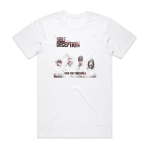 Self Deception Over The Threshold Album Cover T-Shirt White Self Deception Over The Threshold Album Cover T-Shirt White