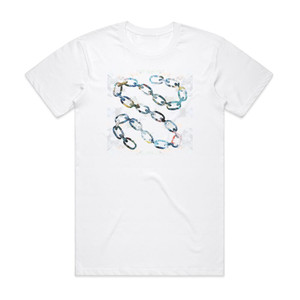Small Black New Chain Album Cover T-Shirt White Small Black New Chain Album Cover T-Shirt White