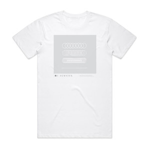 S U R V I V E Tllt21 Album Cover T-Shirt White S U R V I V E Tllt21 Album Cover T-Shirt White