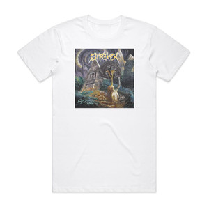 Striker City Of Gold Album Cover T-Shirt White Striker City Of Gold Album Cover T-Shirt White