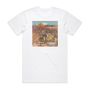 Styx The Serpent Is Rising 1 Album Cover T-Shirt White Styx The Serpent Is Rising 1 Album Cover T-Shirt White
