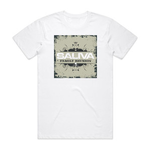 Saliva Family Reunion Album Cover T-Shirt White Saliva Family Reunion Album Cover T-Shirt White