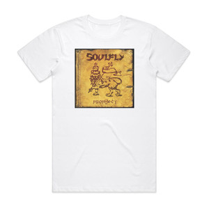 Soulfly Prophecy Album Cover T-Shirt White Soulfly Prophecy Album Cover T-Shirt White