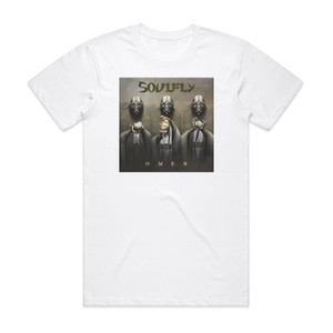Soulfly Omen Album Cover T-Shirt White Soulfly Omen Album Cover T-Shirt White