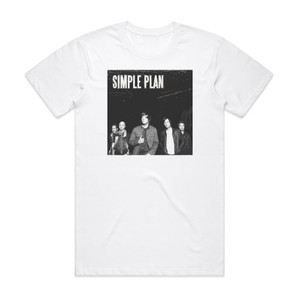 Simple Plan Simple Plan Album Cover T-Shirt White Simple Plan Simple Plan Album Cover T-Shirt White