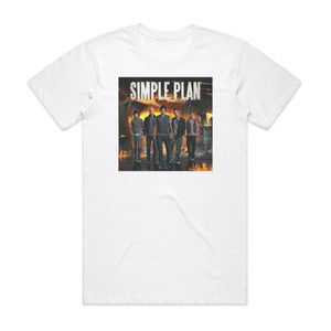 Simple Plan Simple Plan 1 Album Cover T-Shirt White Simple Plan Simple Plan 1 Album Cover T-Shirt White