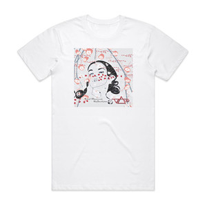 Steve Vai Real Illusions Reflections Album Cover T-Shirt White Steve Vai Real Illusions Reflections Album Cover T-Shirt White