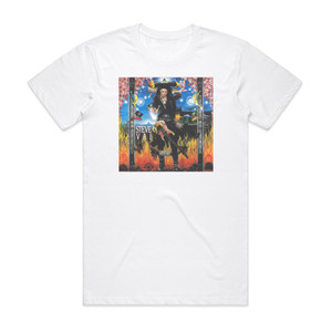 Steve Vai Passion And Warfare Album Cover T-Shirt White Steve Vai Passion And Warfare Album Cover T-Shirt White