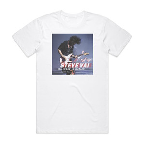 Steve Vai Stillness In Motion Live In La Album Cover T-Shirt White