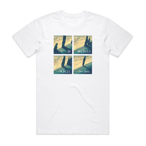 Sam Slatcher In Unlikely Places Album Cover T-Shirt White Sam Slatcher In Unlikely Places Album Cover T-Shirt White