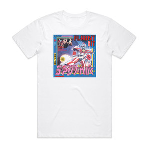Sigue Sigue Sputnik Flaunt It Album Cover T-Shirt White Sigue Sigue Sputnik Flaunt It Album Cover T-Shirt White