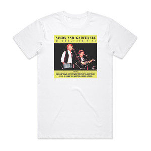 Simon and Garfunkel 20 Greatest Hits Album Cover T-Shirt White