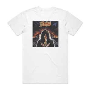 Skyclad A Burnt Offering For The Bone Idol Album Cover T-Shirt White Skyclad A Burnt Offering For The Bone Idol Album Cover T-Shirt White