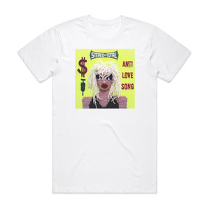 Stereo Total Anti Love Song Album Cover T-Shirt White Stereo Total Anti Love Song Album Cover T-Shirt White