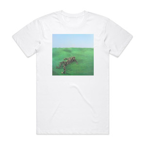 Squid Bright Green Field Album Cover T-Shirt White Squid Bright Green Field Album Cover T-Shirt White
