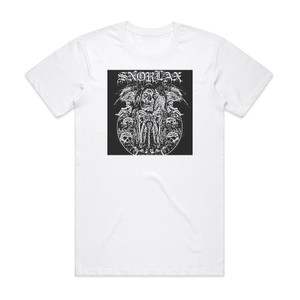 Snorlax Splintering Album Cover T-Shirt White Snorlax Splintering Album Cover T-Shirt White