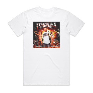 Steindinn Okkar N Djks Samt Djk Album Cover T-Shirt White Steindinn Okkar N Djks Samt Djk Album Cover T-Shirt White