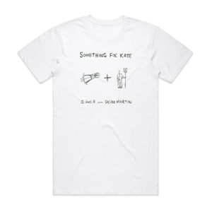 Something for Kate Q And A With Dean Martin Album Cover T-Shirt White Something for Kate Q And A With Dean Martin Album Cover T-Shirt White