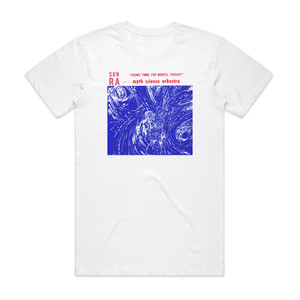 Sun Ra Cosmic Tones For Mental Therapy Album Cover T-Shirt White Sun Ra Cosmic Tones For Mental Therapy Album Cover T-Shirt White