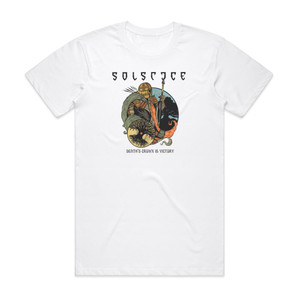 Solstice Deaths Crown Is Victory Album Cover T-Shirt White Solstice Deaths Crown Is Victory Album Cover T-Shirt White